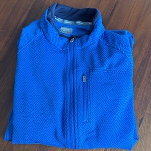Icebreaker - Royal Blue Geometric Jacket merino - men - xl